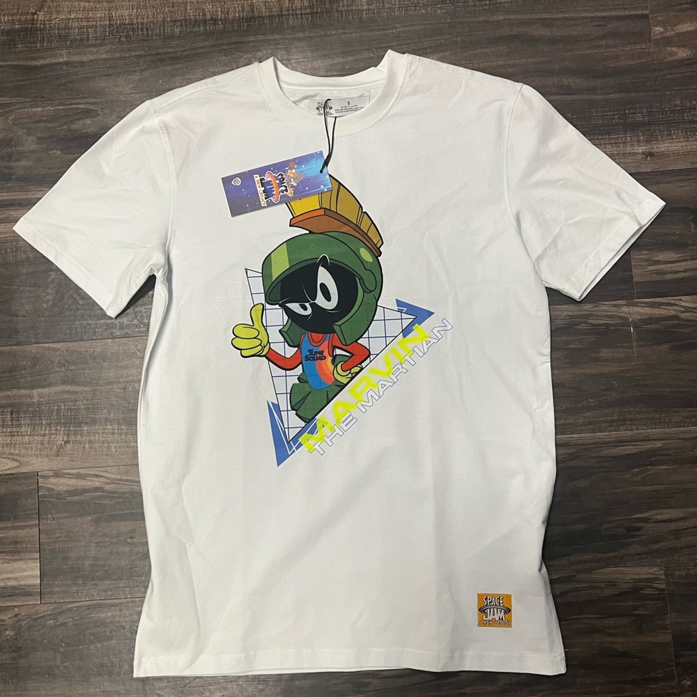 Marvin The Martian Space Jam White T-Shirt new with tags